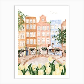 Amsterdam In The Spring By Sabina Fenn Art Print