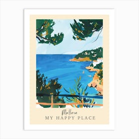 My Happy Place Mallorca 2 Travel Poster Art Print