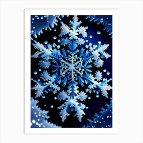 Intricate, Snowflakes, Pop Art Photography Art Print