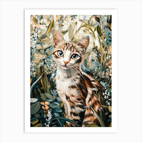 Cat In The Grass 1 Art Print