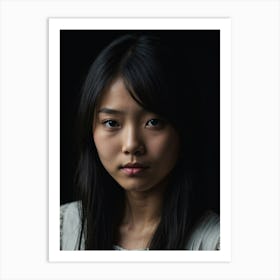 Portrait Of A Young Asian Woman Art Print