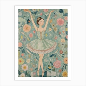 Whimsical Ballerina Art Print