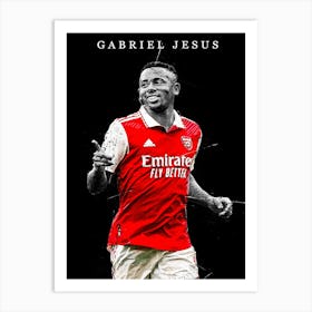 Gabriel Jesus Arsenal 1 Art Print