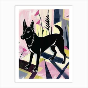 Black Dog Art Print