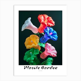 Bright Inflatable Flowers Poster Hollyhock 1 Art Print