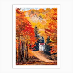 Fall In The Woods Art Print