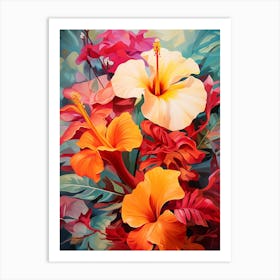 Hawaiian Blooms Art Print