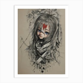 Anime Girl 3 Art Print