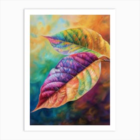 Rainbow Leaves 1 Art Print