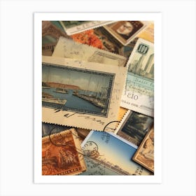 Postage Stamps 10 Art Print