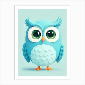 Cute Owl Art Print