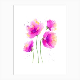 Abstract Poppies Poppies Ii Art Print