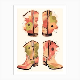 Cowboy Boots 2 Art Print