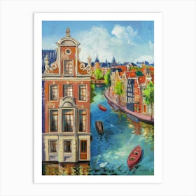 Netherlands Amsterdam Canal Art Print