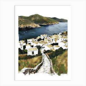 Aegean Village 4 Art Print