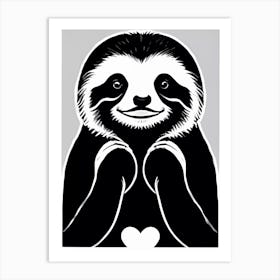 I Love Sloths Art Print