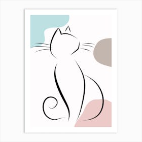 Elegant Cat 2 Art Print