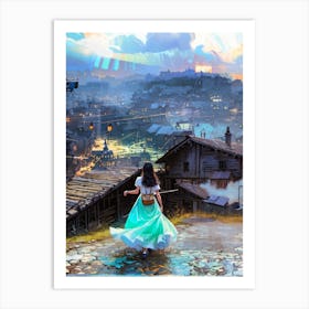 Fairytale City 2 Art Print