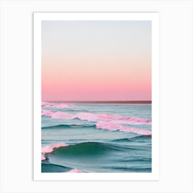 Long Reef Beach, Australia Pink Photography 1 Art Print