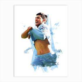 Sergio Aguero Legend Art Print