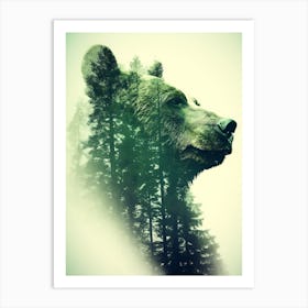 Bear In The Forest 1 Art Print