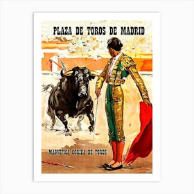 Spain, Bullfighter at Plaza De Toros De Madrid Art Print