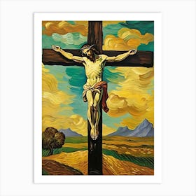 Jesus On The Cross 1 Art Print