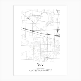 Novi Pazar,Bulgaria Minimalist Map Art Print