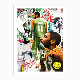 Kyrie Irving Boston Celtics 2 Art Print