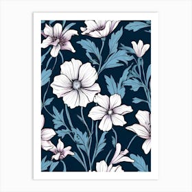 Floral Pattern 23 Art Print