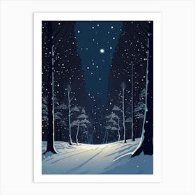 Snowy Forest Art Print