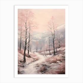 Dreamy Winter Painting Pyrnes National Park France 4 Art Print