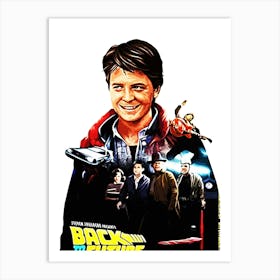 Back To The Future movies 3 Art Print