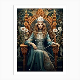 Queen Of The Throne Art Print