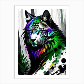 Rainbow Tiger 1 Art Print