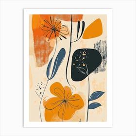 Abstract Floral Painting 38 Art Print