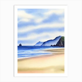 Cannon Beach, Oregon Watercolour Art Print