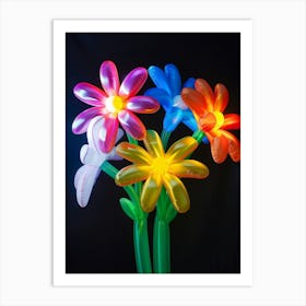 Bright Inflatable Flowers Edelweiss 3 Art Print