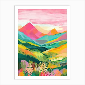 Peru Rainbow Mountain Travel Italy Housewarming Painting Art Print