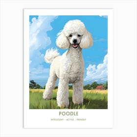 Vintage Poodle Portrait Art Print