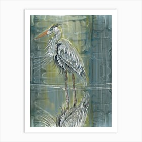 Blue Heron 2 Art Print