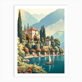 Lake Como Art Print