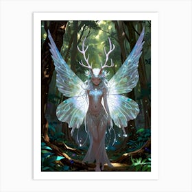 Fairy In The Woods Art Print