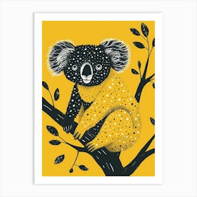 Yellow Koala 4 Art Print