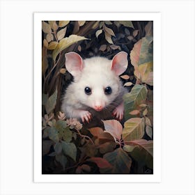 Adorable Chubby Hidden Possum 2 Art Print
