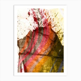 Abstraction Painted Stone Art Print