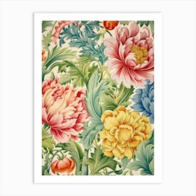 Floral Wallpaper Pattern 2 Art Print