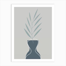 Plant In A Vase Art Print