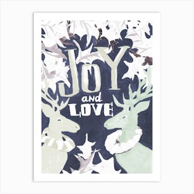 Joy And Love, dark night Art Print