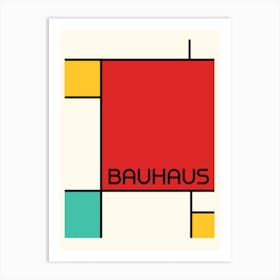 Bauhaus Geometric Minimalist 5 Art Print